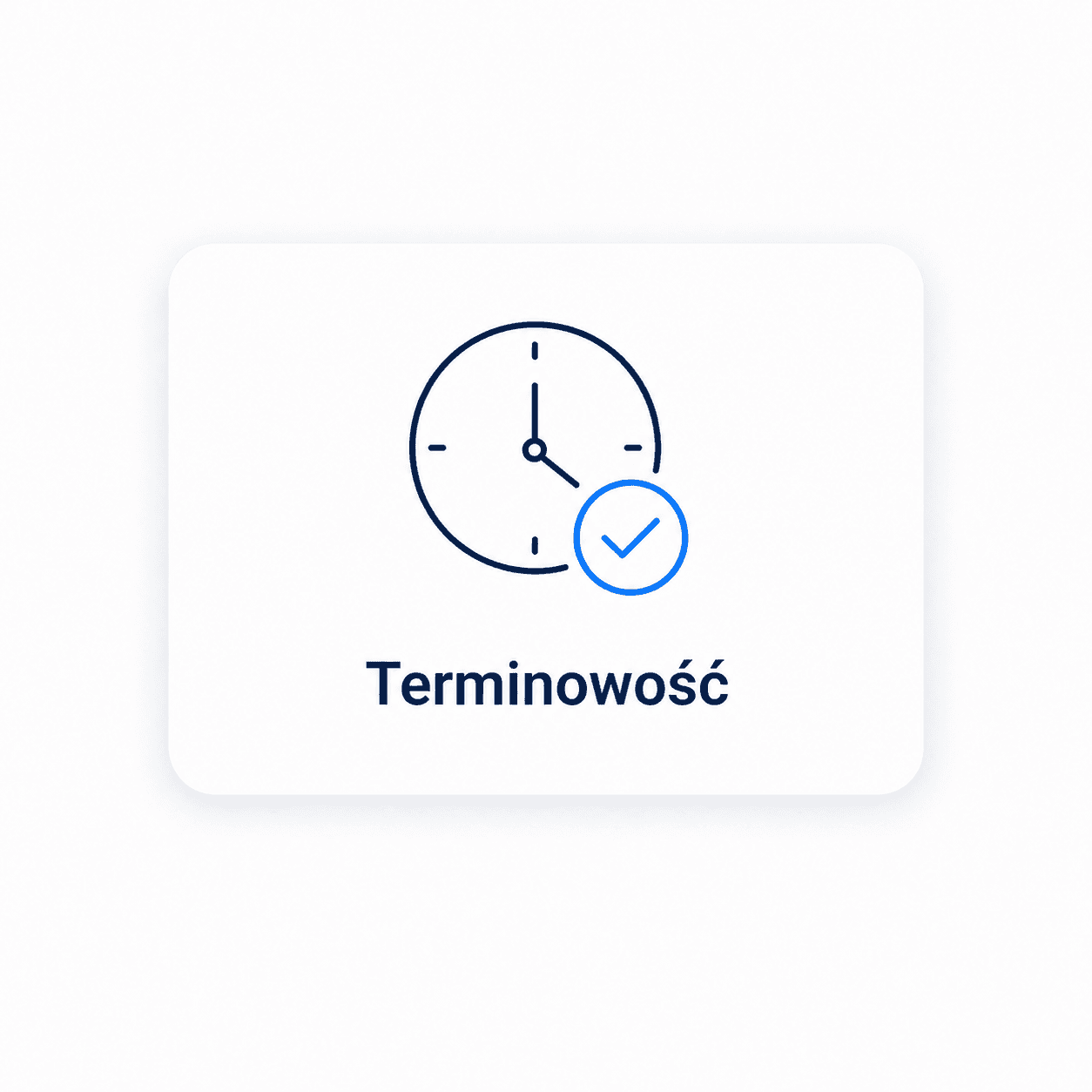 Ikona wartości Terminowość